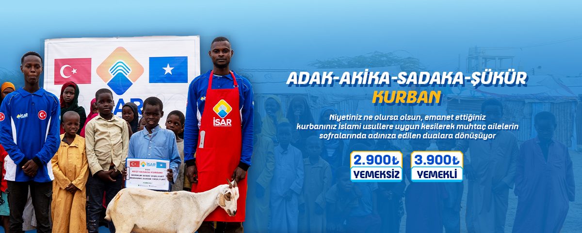 Adak, akika, sadaka, şükür kurbanı — niyetiniz ne olursa olsun kurbanınız muhtaç ailelerin sofrasında: 2.900 ₺ yemeksiz, 3.900 ₺ yemekli